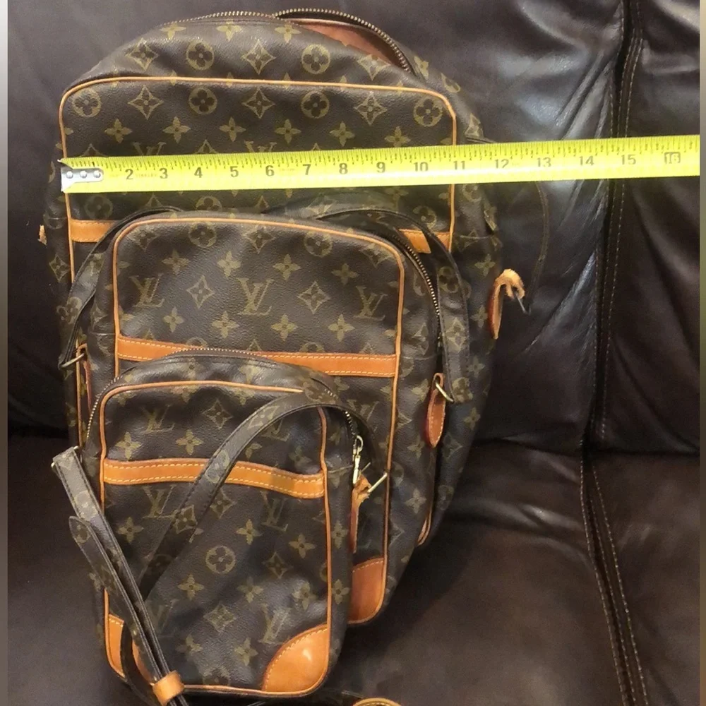 LOUIS VUITTON LV Danube Monogram Crossbody Messenger Bag PM / MM / GM Authentic